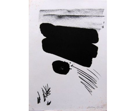 WILLIAM JOHNSTONE [1897-1981]. The Goal, 1977. lithograph, edition of 50 [34/50]. Signed. 35 x 29 cm, unframed. Based on the 