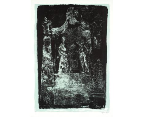 JOHN PIPER R.A. [1903-92]. Exton, Rutland, 1964. lithograph with 'Piper' watermark, edition of 70, proof, Curwen Studio. sign