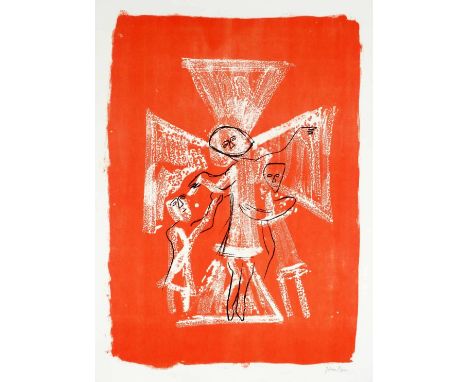 JOHN PIPER R.A. [1903-92]. North Grimstone, Yorkshire, 1964. lithograph with 'Piper' watermark, edition of 70, proof, Curwen 