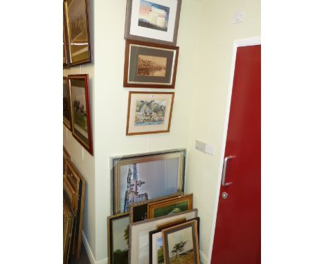 Collection of pictures including Mackenzie Thorpe print