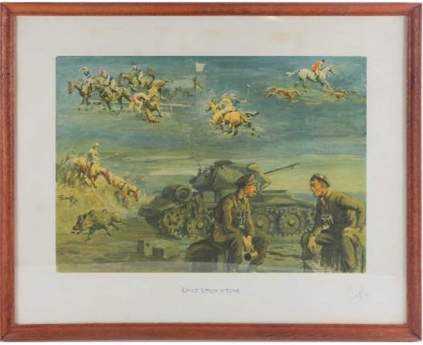 Charles Johnson Payne, 'Snaffles', (British, 1884 - 1967), ' Once upon a time', signed in pencil, bit blindstamp, colour prin