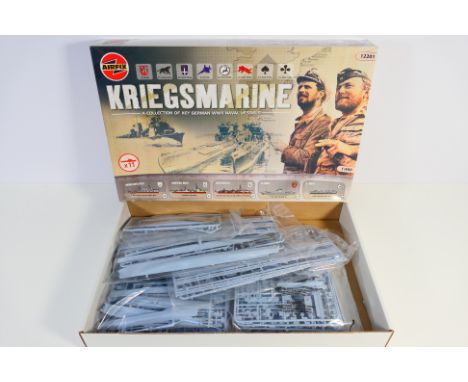 Airfix - A boxed 2005 Airfix #12201 1:400 scale 'Kriegsmarine - A Collection of Key German WWII Naval Vessels' set. The 11 mo
