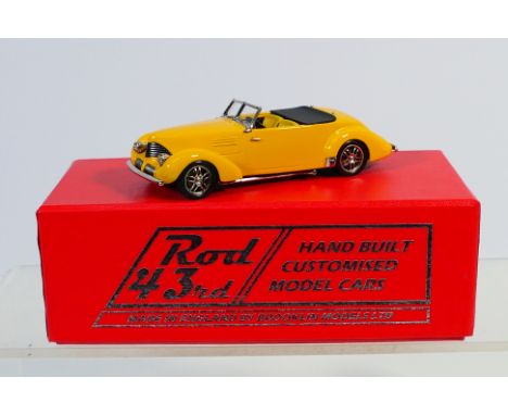 Brooklin Models - A boxed Rod 43rd edition Customised 1940 Graham Hollywood Convertible in Chrome Yellow # ROD.05 The model a