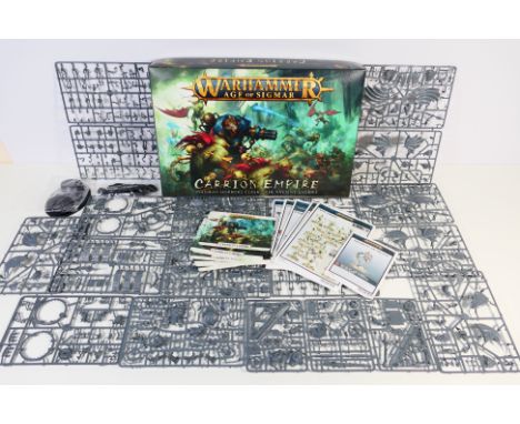 Warhammer - A boxed Warhammer 'Age of Sigmar - Carrion Empire' set. The set contains parts on sprues, cards and ephemera, but
