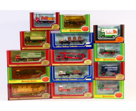 EFE - A fleet of trucks in 1:76 railway scale including Bedford TK Car Transporter in BRS livery # 27001, AEC Ergomatic in Tr