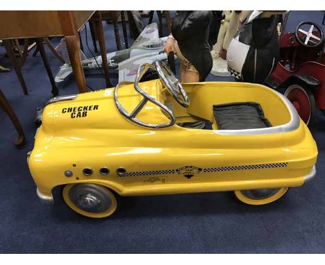 KIDS VINTAGE PEDAL CAR as a taxi