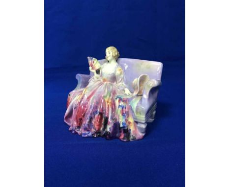ROYAL DOULTON FIGURE MODELLED AS 'SWEET AND TWENTY'HN1549; together with two early 20th century figures in the manner of Worc