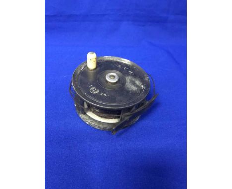 LOT OF VINTAGE FISHING RODSincluding a Hardy rod and a salmon reel by Robertson of Glasgow
