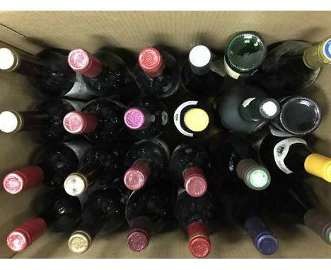 OVER TWENTY BOTTLES OF WINE to include Marquise, Chateau Vieux Grenet 2000 and Macon-Villages 2005. Viewing recommended