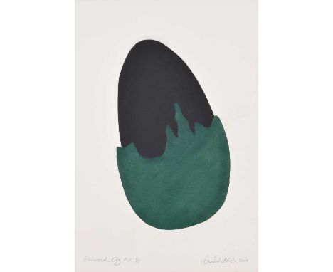 David Nash R.A. (British 1945-) "Encased Egg" Signed, titled and dated 2007, marked A.P. (Artist's Proof) and numbered 5/5, s