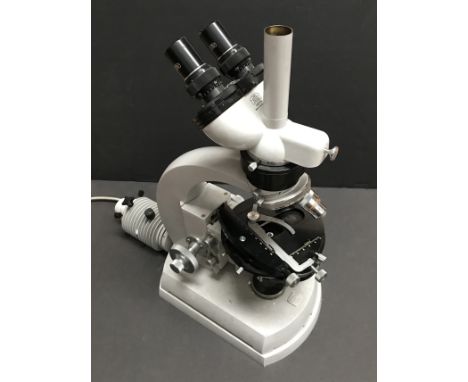 VINTAGE CARL ZEIS MICROSCOPE FROM THE ESTATE OF THE LATE JACQUES KLINGER