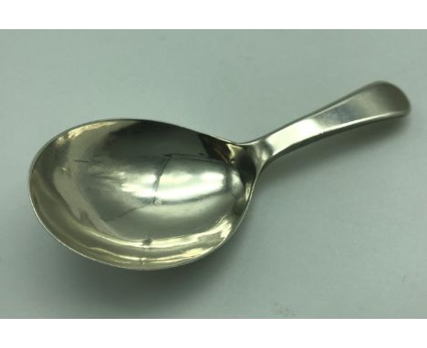 HALLMARKED SILVER TEA CADDY SPOON 1801