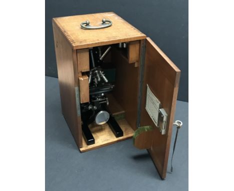 VINTAGE REICHERT MICROSCOPE FROM THE ESTATE OF THE LATE JACQUES KLINGER