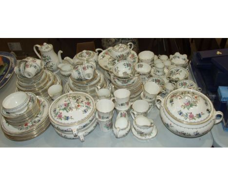 An Aynsley 'Pembroke' pattern dinner and tea part-service, approximately 140 pieces, (large tureen damaged).