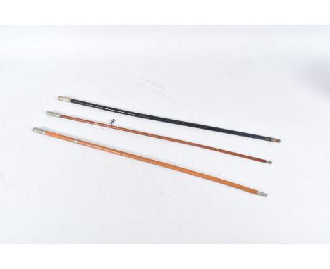THREE SWAGGER/PARADE STICKS, to include Royal Army Medical Corps, Repton OTC &amp; Royal West Surrey Regiment,  all three sti