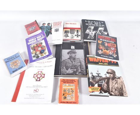 VARIOUS COLLECTOR GUIDES FOR GERMAN MEDALS AND UNIFORMS, also included is an auction catalogue and other books about the Germ