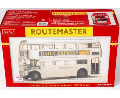 Sun Star No.2903 1/24th scale Routemaster RM664 - WLT 664, The Silver Lady with Un-Painted Body, in the original box, with ce