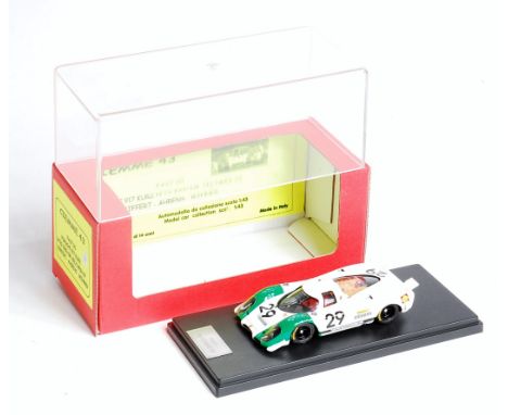 Ciemme 43, 1/43rd scale resin factory hand built model of a Porsche 917 Kurz, racing number 29, with modified tail, 1000KM Ze