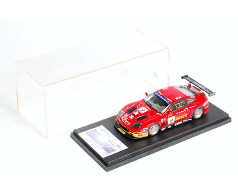 Mistrel Models, 1/43rd scale resin and white metal factory hand built model of  Ferrari 575 GTC, 1st Place Estoril 2003 FIA-G