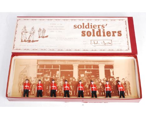 Soldiers Soldiers by John Tunstill 54mm Lead Alloy Figure Pack, "Eight Infantry Home Service Helmet", in the original card bo