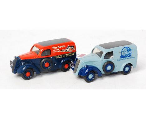 Somerville Models 1/43rd scale Fordson 5CWT Van Group, 2 loose examples, to include Fordson Tractors Livery, and London Toy M