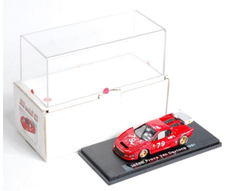 Mad Modelli, 1/43rd scale resin factory hand built model of a Ferrari F365BB Prove, 24H Daytona 1981, Model No.56, finished i