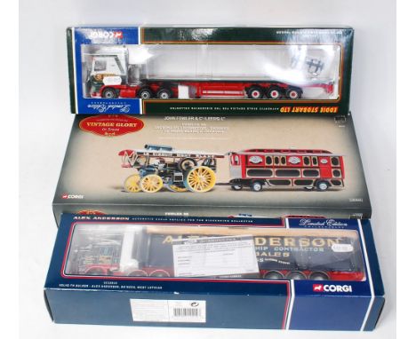 Corgi 1/50th scale Road Haulage and Vintage Glory of Steam Group, 3 boxed examples, to include CC13207 Eddie Stobart DAF XF S