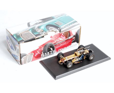 SMTS 1/43rd scale resin and white metal factory built model of a RL61M Hurst Floorshift Special Indianapolis, finished in gol