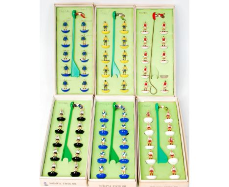 Subbuteo 1970s boxed Football Team Group, 6 examples all boxed and complete, to include No.42 Chelsea, No.16 Arsenal, No.8 Ne