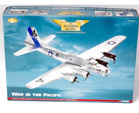 Corgi Aviation Archive 1/72nd scale, AA33307 Boeing B-17G Confederate Air Force, Arizona, in the original box with certificat