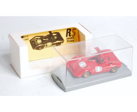 RS Models, 1/43rd scale resin and white metal factory hand built model of a Ferrari 612 CAN AM 1968, Model No.06, in the orig