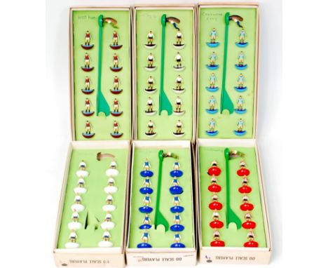 Subbuteo 1970s Boxed Football Team Group, 6 examples all boxed and complete, to include No.043 Coventry, No.7 West Ham, No.9 