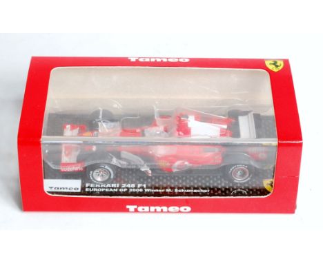 Tameo Kits of Italy, 1/43rd scale white metal and resin factory hand built model of a Ferrari F248 F1, 2006 European GP Winne