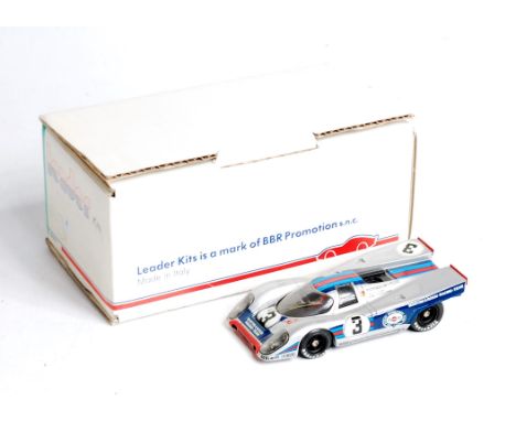 BBR Leader Kits, 1/43rd scale resin factory hand built model of a Porsche 917K Martini Sebring 1971, model number CLK10B, in 