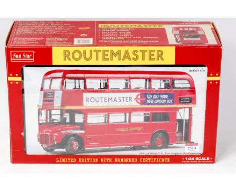 Sun Star No.2901 1/24th scale model of a Routemaster RM8-VLT "The Original Routemaster", limited edition with certificate No.