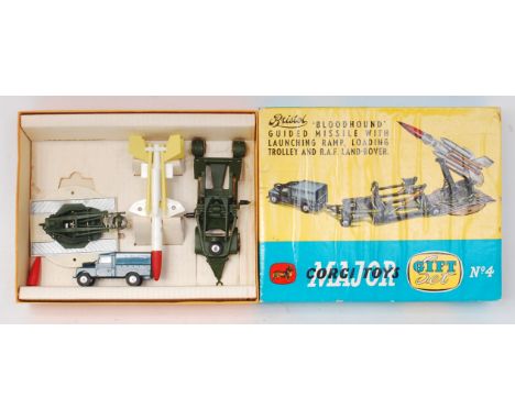 Corgi Toys, Gift Set No 4, Bristol Bloodhound guided missile set, comprising of 351 RAF Land Rover (VG), No. 1151 Bristol Fer