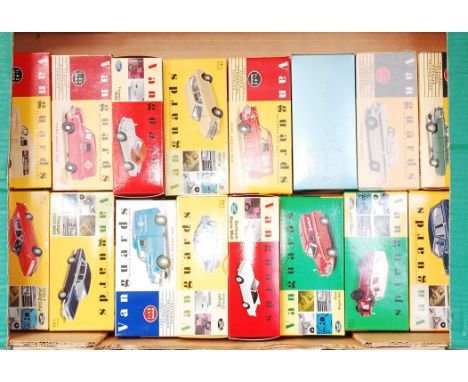 Vanguards 1/43rd scale boxed diecast group, 16 examples, mixed commercials and saloons, to include RAC Morris Minor Van, Triu