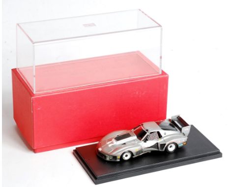 Arena Factory Hand Built 1/43rd scale model of a Greenwood Corvette No.77, 1977 Watkins Glen 6 Hours, finished in silver, mod