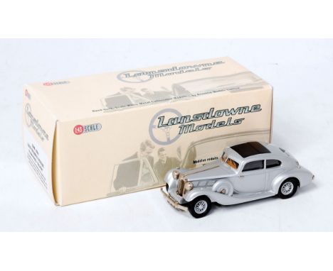 Lansdowne (Brooklin Models Limited) 1/43rd scale white metal LDM 29A 1935 Triumph Vitesse Flow Free, silver example, in the o