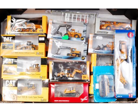 15 assorted 1/87th and other scale Construction diecast and plastic vehicles, mixed manufacturers to include Norscot, Cararam