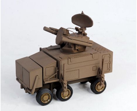Replex 43, 1/50th scale white metal factory built Euro Missile Launcher on 6-wheeled trailer, finished in matt green (NM-BVG)