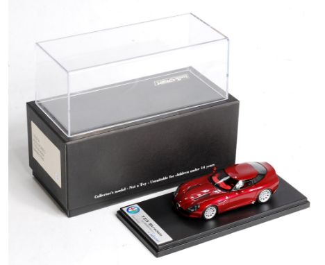 Look Smart Models of Italy, 1/43rd scale factory hand built model of a Alfa Romeo TZ3 Stradale, metallic red body, model numb