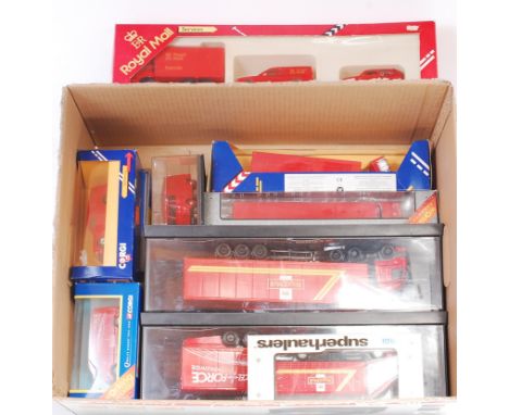 3 boxes of mixed Royal Mail related loose and boxed diecast vehicles, to include Corgi, Matchbox, Corgi Classics, EFSI, Matte