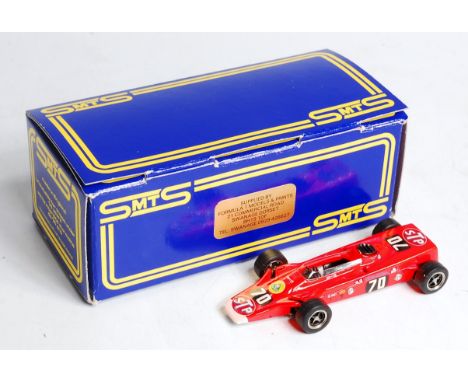 SMTS 1/43 scale factory resin and white metal hand built model of a RL11 Lotus 56 Indianapolis, racing number 70 with STP liv