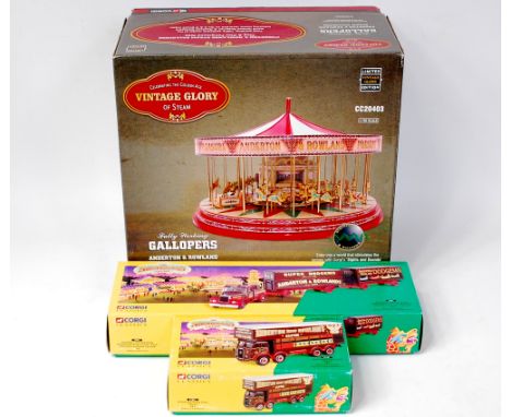 Corgi Vintage Glory of Steam, No.CC20403, 1/50th scale Sights and Sounds Anderton and Rowland Steam Gallopers, appears comple