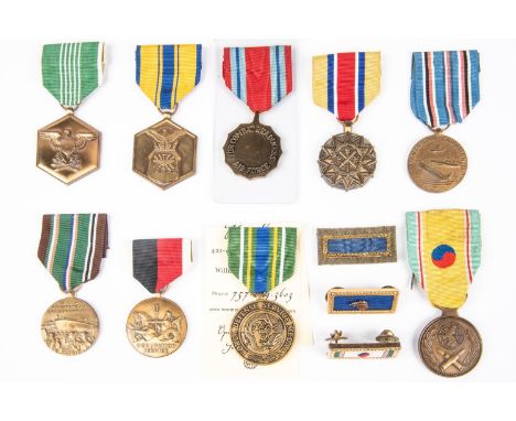 USA medals etc (12) modern issues: Army Commendation medal; Air Force Commendation medal; Air Force Combat Readiness medal; A