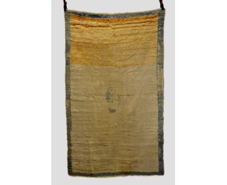 Anatolian tulu, Karapinar area, central Anatolia, first half 20th century, 7ft. 4in. x 4ft. 5in. 2.24m. x 1.35m. Overall wear