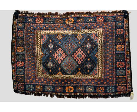 Good Jaf Kurd khorjin face, north west Persia, circa 1930s, 2ft. 8in. x 3ft. 11in. 0.81m. x 1.20m. A most attractive khorjin 