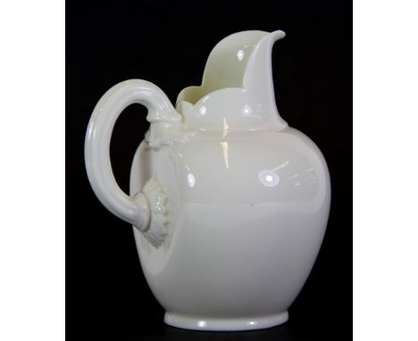 A Royal Worcester creamware jug, 14cm.