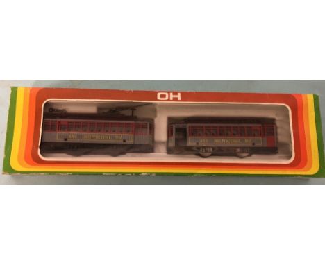 Mehano HO scale two car USA tram boxed 